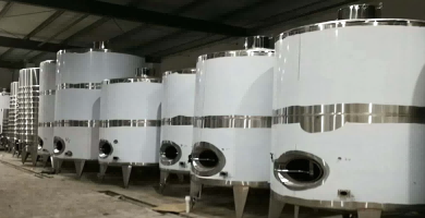 After two month fabrication, test and inspection, we finally finished the production of the dairy storage tanks for our client in time and with good quality. The client was happy and satisfied with our timely delivery.